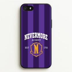 Addams Academy Purple  - Wednesday Phone Case for iPhone 5 / 5s / SE 2016