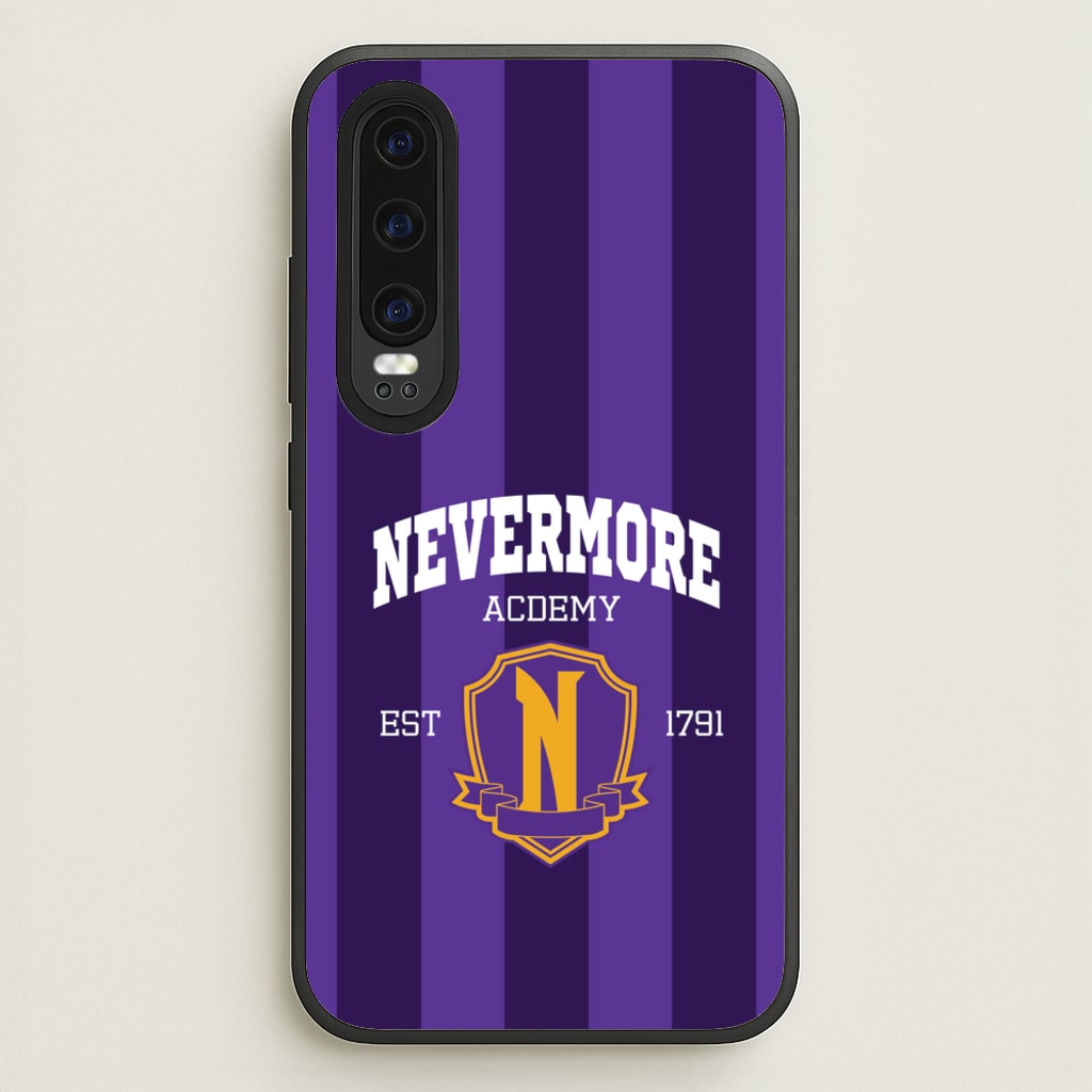 Addams Academy Purple  - Wednesday Phone Case for Huawei P30