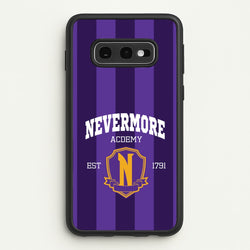 Addams Academy Purple  - Wednesday Phone Case for Galaxy S10e