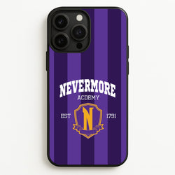 Addams Academy Purple  - Wednesday Phone Case for iPhone 13 Pro Max