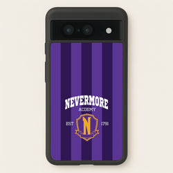 Addams Academy Purple  - Wednesday Phone Case for Google Pixel 8