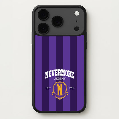 Addams Academy Purple Phone Case for iPhone 17 Pro Max