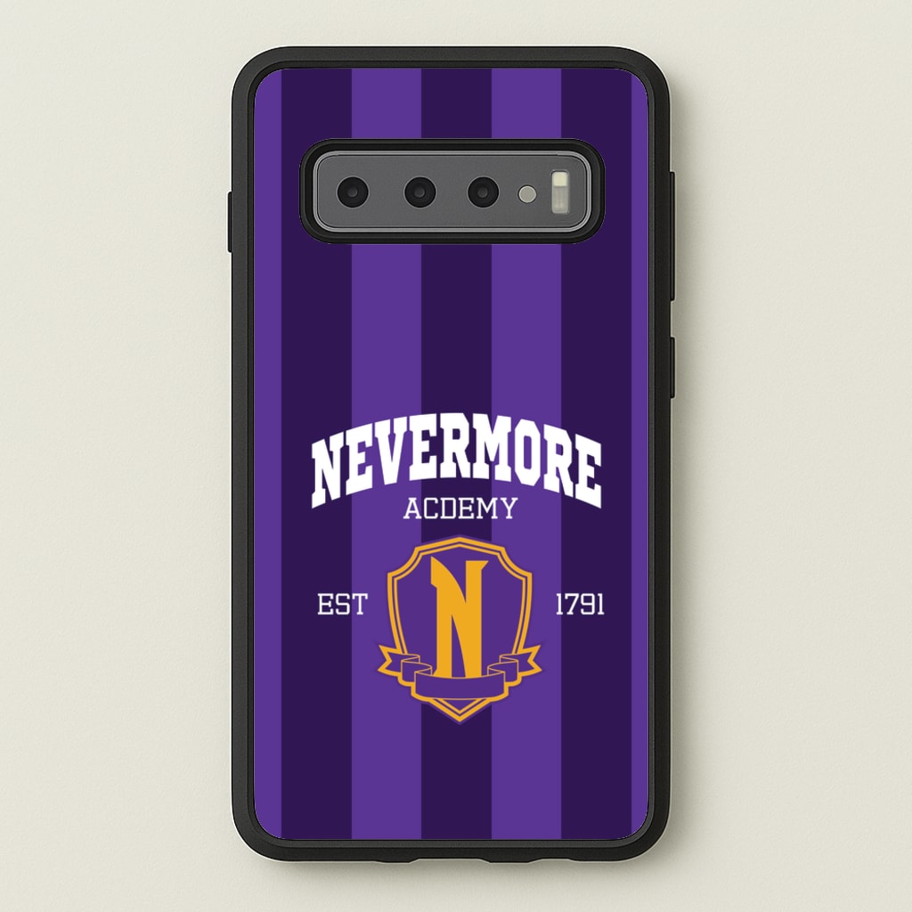 Addams Academy Purple  - Wednesday Phone Case for Galaxy S10 Plus
