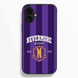 Addams Academy Purple  - Wednesday Phone Case for iPhone 16 Plus