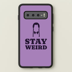 Stay Weird Purple  - Wednesday Phone Case for Galaxy S10 Plus