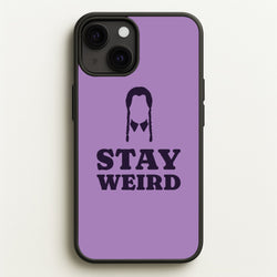 Stay Weird Purple  - Wednesday Phone Case for iPhone 13
