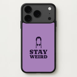 Stay Weird Purple Phone Case for iPhone 17 Pro