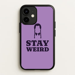 Stay Weird Purple  - Wednesday Phone Case for iPhone 12 Mini