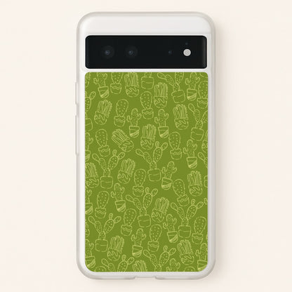 Green And Yellow Cacti - Western   - Western Phone Case for Google Pixel 6
