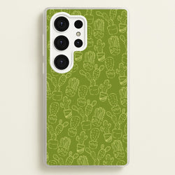 Green And Yellow Cacti - Western   - Western Phone Case for Galaxy S25 Ultra