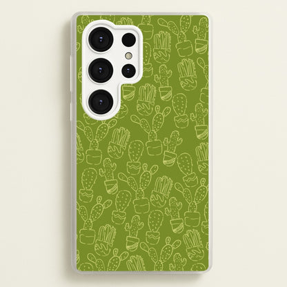 Green And Yellow Cacti - Western   - Western Phone Case for Galaxy S25 Ultra