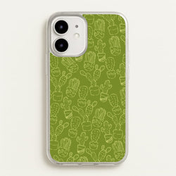 Green And Yellow Cacti - Western   - Western Phone Case for iPhone 12 / 12 Pro