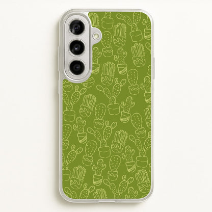 Green And Yellow Cacti - Western   - Western Phone Case for Galaxy A56