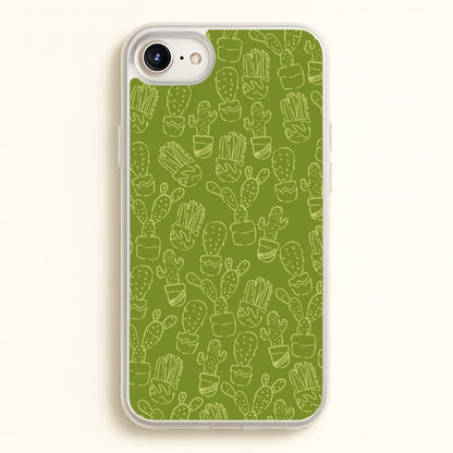 Green And Yellow Cacti - Western   - Western Phone Case for iPhone 6 Plus / 7 Plus / 8 Plus