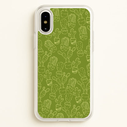 Green And Yellow Cacti - Western   - Western Phone Case for iPhone X / XS