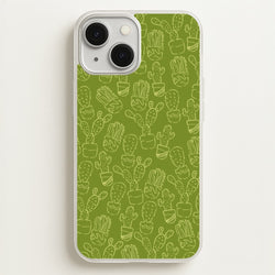 Green And Yellow Cacti - Western   - Western Phone Case for iPhone 13