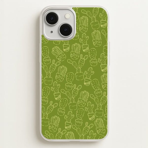Green And Yellow Cacti - Western   - Western Phone Case for iPhone 13