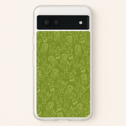 Green And Yellow Cacti - Western   - Western Phone Case for Google Pixel 7a
