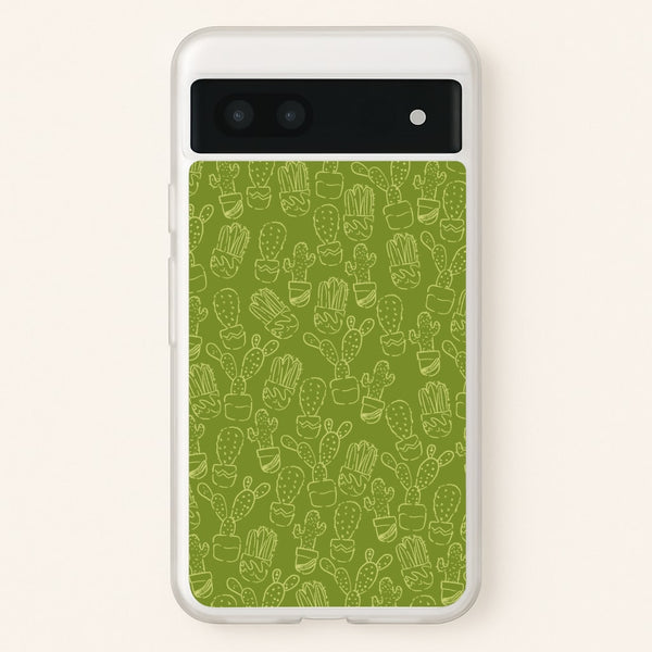 Green And Yellow Cacti - Western   - Western Phone Case for Google Pixel 7a