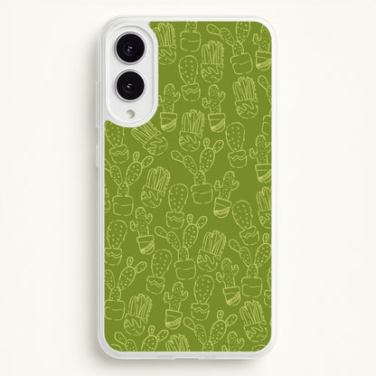 Green And Yellow Cacti - Western   - Western Phone Case for Galaxy S25 Edge