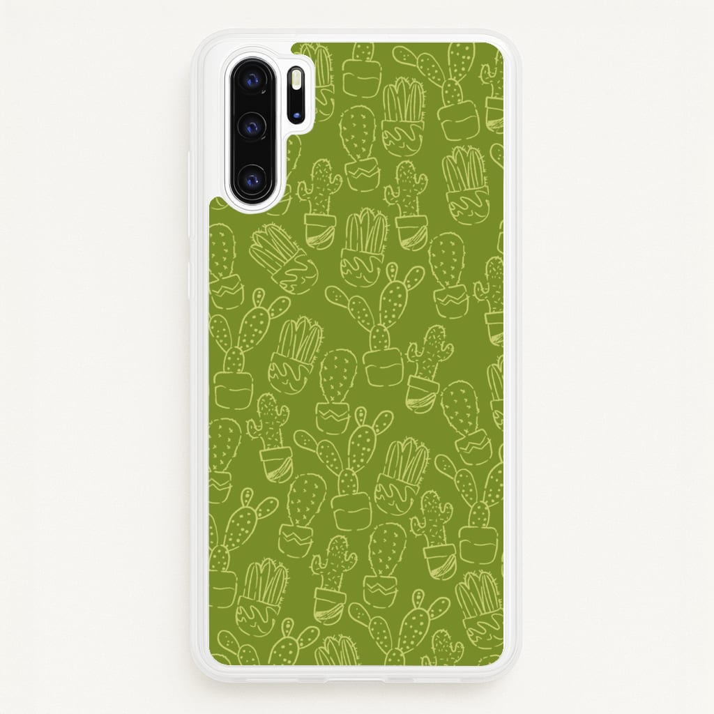 Green And Yellow Cacti - Western   - Western Phone Case for Huawei P30 Pro