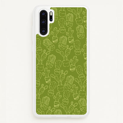 Green And Yellow Cacti - Western   - Western Phone Case for Huawei P30 Pro