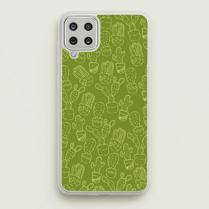 Green And Yellow Cacti - Western   - Western Phone Case for Galaxy A12