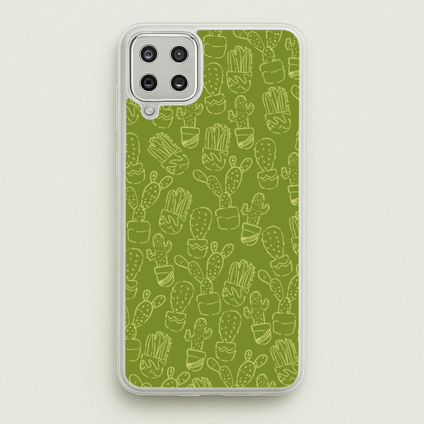Green And Yellow Cacti - Western   - Western Phone Case for Galaxy A12