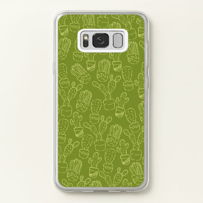 Green And Yellow Cacti - Western   - Western Phone Case for Galaxy S8 Plus