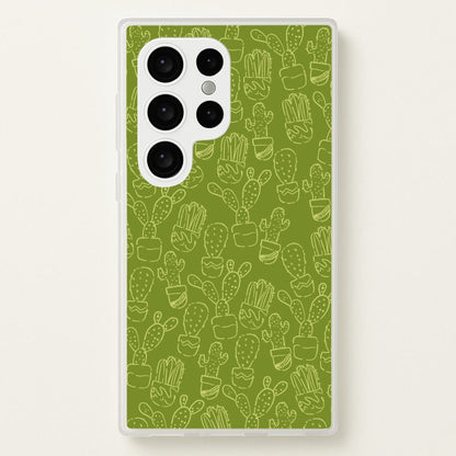 Green And Yellow Cacti - Western   - Western Phone Case for Galaxy S24 Ultra
