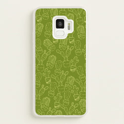 Green And Yellow Cacti - Western   - Western Phone Case for Galaxy S9