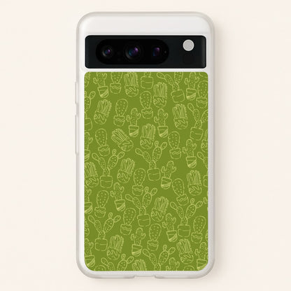 Green And Yellow Cacti - Western   - Western Phone Case for Google Pixel 8 Pro