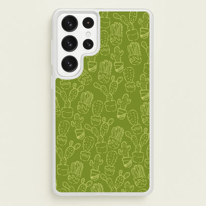 Green And Yellow Cacti - Western   - Western Phone Case for Galaxy S22 Ultra