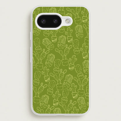 Green And Yellow Cacti - Western   - Western Phone Case for Google Pixel 9a