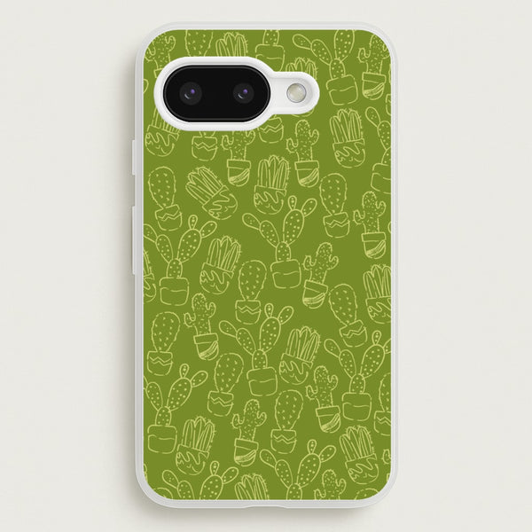 Green And Yellow Cacti - Western   - Western Phone Case for Google Pixel 9a