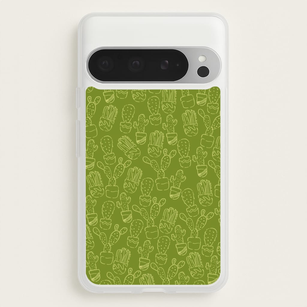 Green And Yellow Cacti - Western   - Western Phone Case for Google Pixel 9 Pro XL