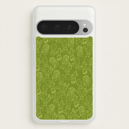 Green And Yellow Cacti - Western   - Western Phone Case for Google Pixel 9 Pro XL