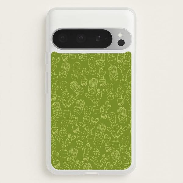 Green And Yellow Cacti - Western   - Western Phone Case for Google Pixel 9 Pro XL
