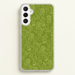 Green And Yellow Cacti - Western   - Western Phone Case for Galaxy A34