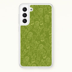 Green And Yellow Cacti - Western   - Western Phone Case for Galaxy S22