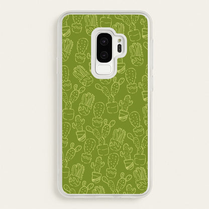 Green And Yellow Cacti - Western   - Western Phone Case for Galaxy S9 Plus