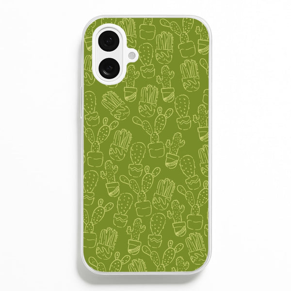 Green And Yellow Cacti - Western Phone Case