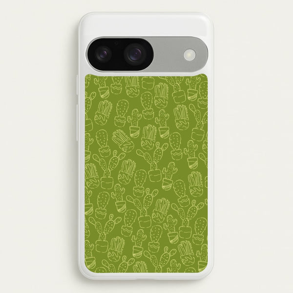 Green And Yellow Cacti - Western   - Western Phone Case for Google Pixel 9 / 9 Pro