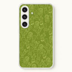 Green And Yellow Cacti - Western   - Western Phone Case for Galaxy S24