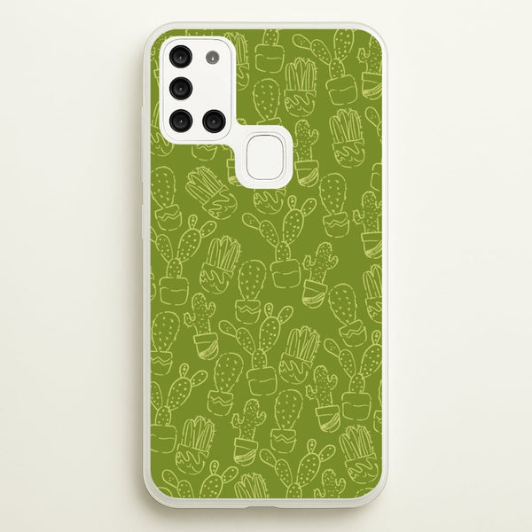 Green And Yellow Cacti - Western   - Western Phone Case for Galaxy A21s