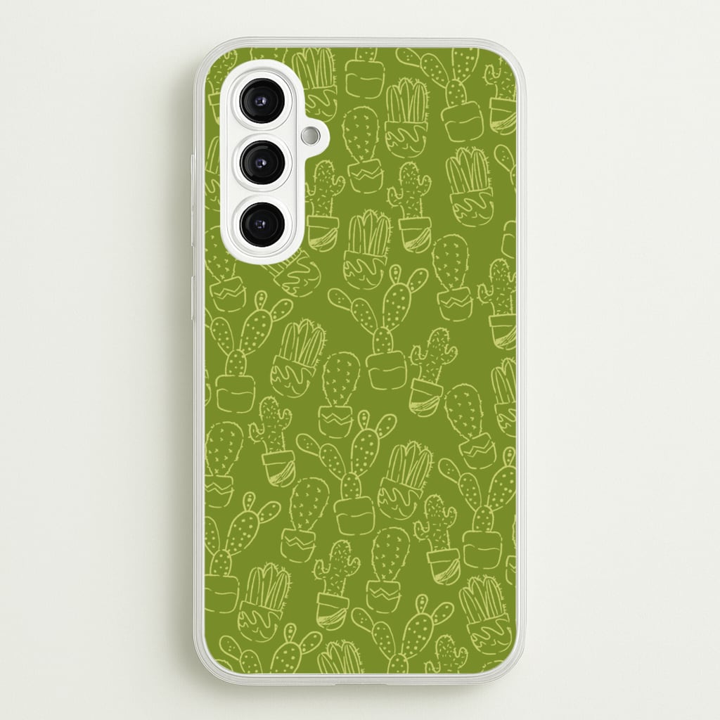 Green And Yellow Cacti - Western   - Western Phone Case for Galaxy A16