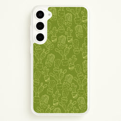 Green And Yellow Cacti - Western   - Western Phone Case for Galaxy S23