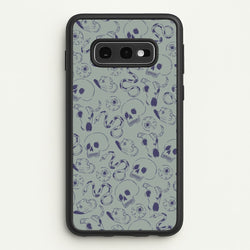 Blue Snakes And Skulls - Western   - Western Phone Case for Galaxy S10e