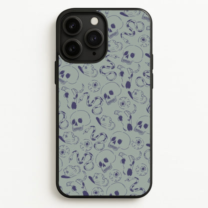 Blue Snakes And Skulls - Western   - Western Phone Case for iPhone 11 Pro