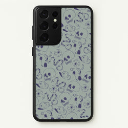 Blue Snakes And Skulls - Western   - Western Phone Case for Galaxy S21 Ultra